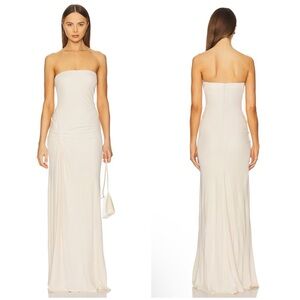 Paris Georgia Ruth Dress in Bone Size XS
